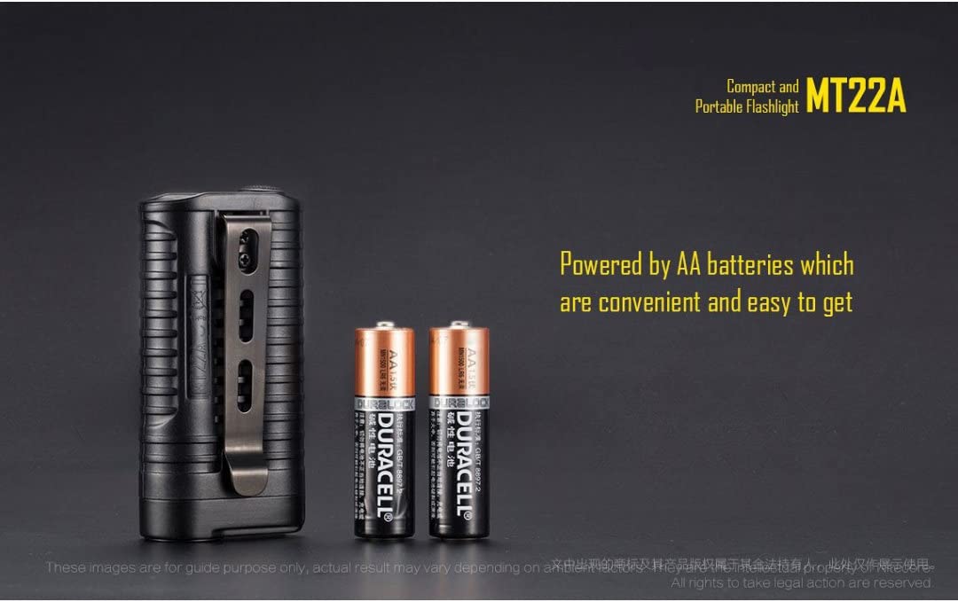 Nitecore MT22A 260 Lumen 2 x AA CREE XP-G2 LED Flashlight-Tan