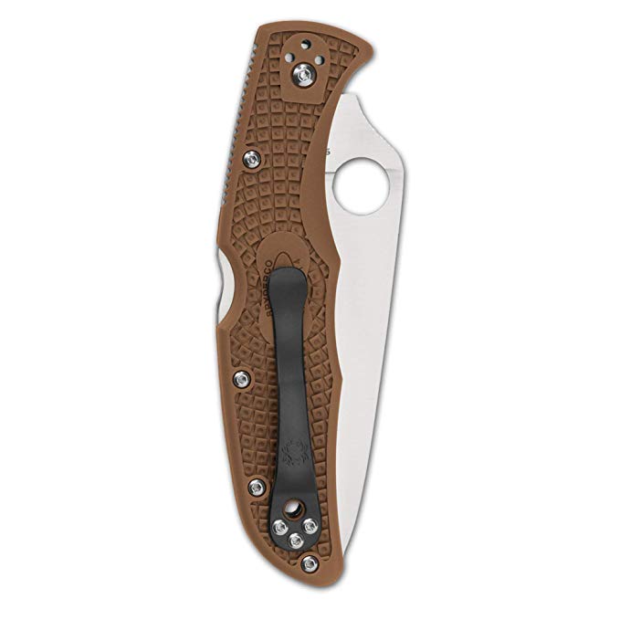 Spyderco Endura 4 FFG Brown FRN C10FPBN Folding Knife - Plain
