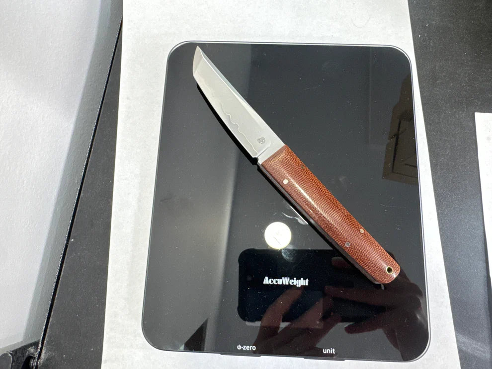 North Mountain Blade ChopMiniFixed-OldFashionedMicarta detail view 10