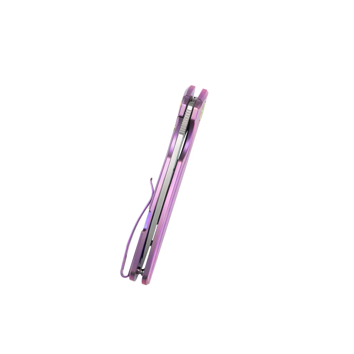 Kubey Knife Tityus 3.39" 14C28N Purple Titanium KUB360C
