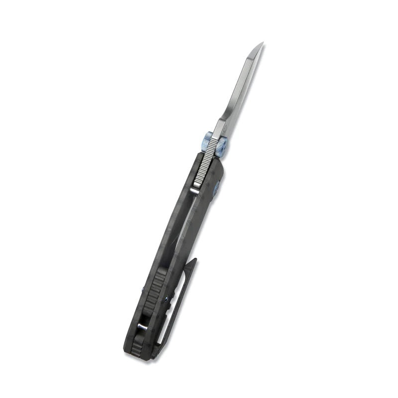 Kubey Monsterdog Frame Lock Titanium Folding Knife 2.95in M390 Steel Blade - KB285D