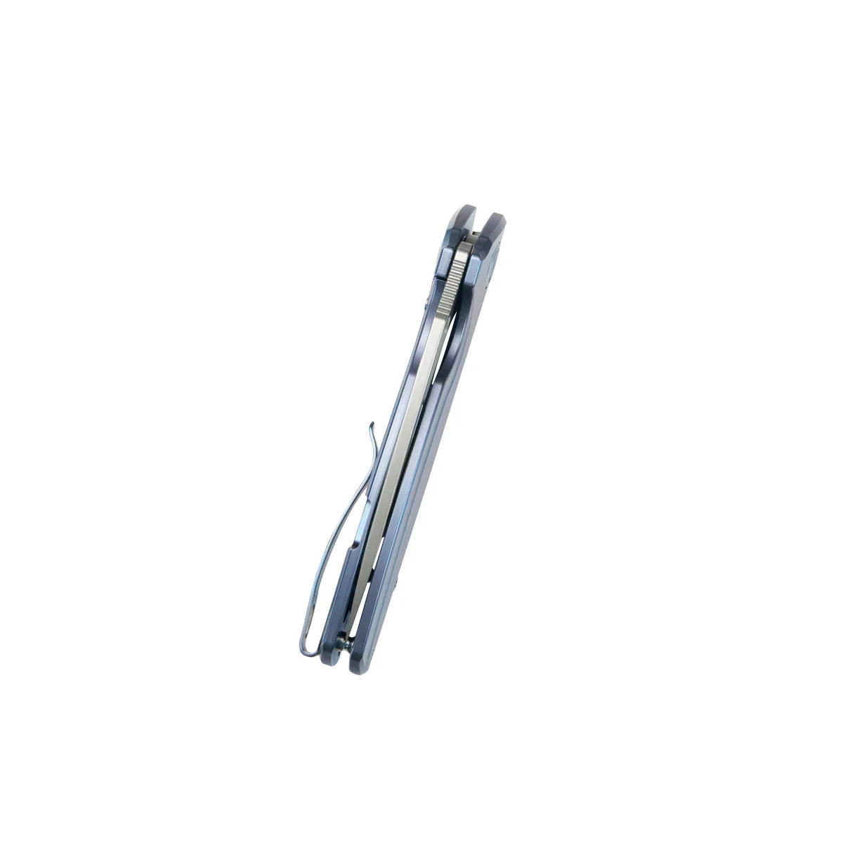 Kubey Knife Tityus 3.39" 14C28N Blue Titanium KUB360D