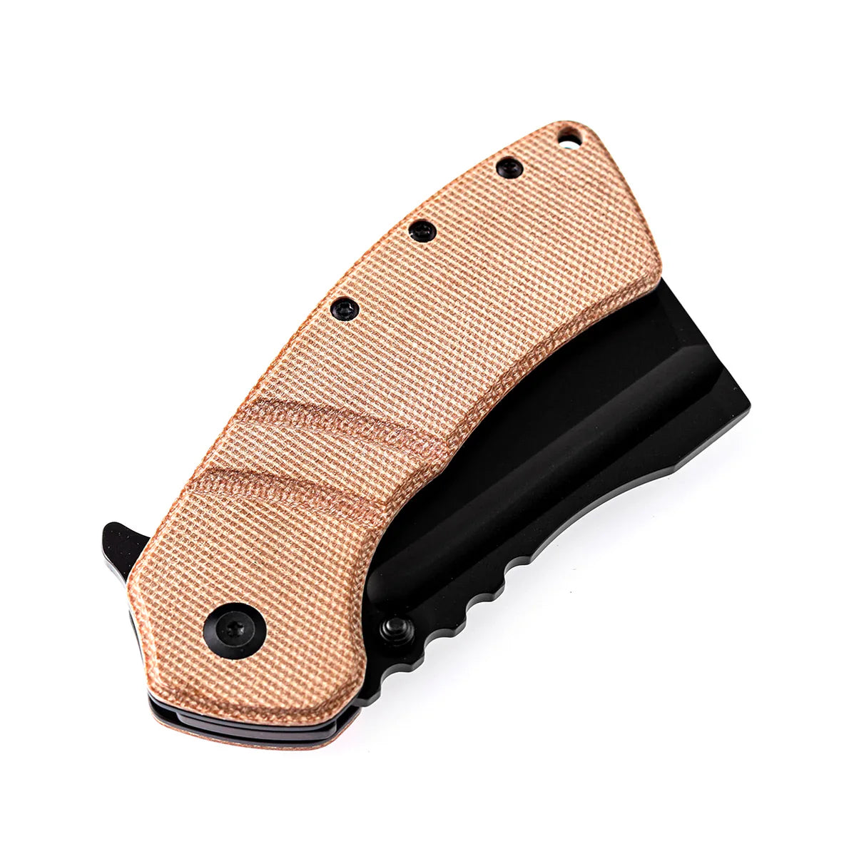 Kansept XL Korvid 3.55" 154CM Brown Micarta T1030A2