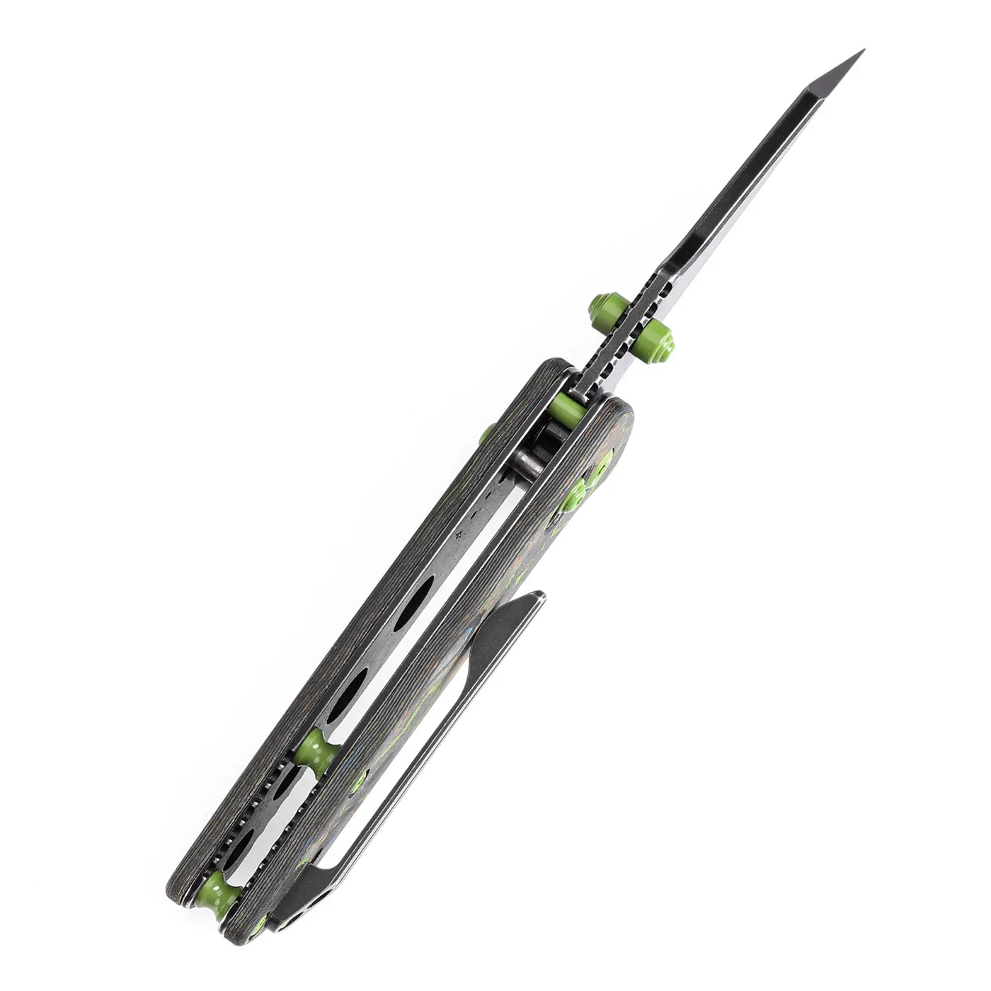 Kansept Little Main Street 2.26" CPM S35VN 80S Camo Carbon Fiber Green Gray K2015V4