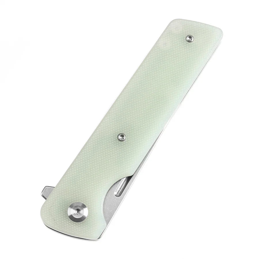 Tenable Anomaly T2038T4 – 3.14" Stonewashed Nitro-V Tanto Blade, Jade G10 Handle with Liner Lock