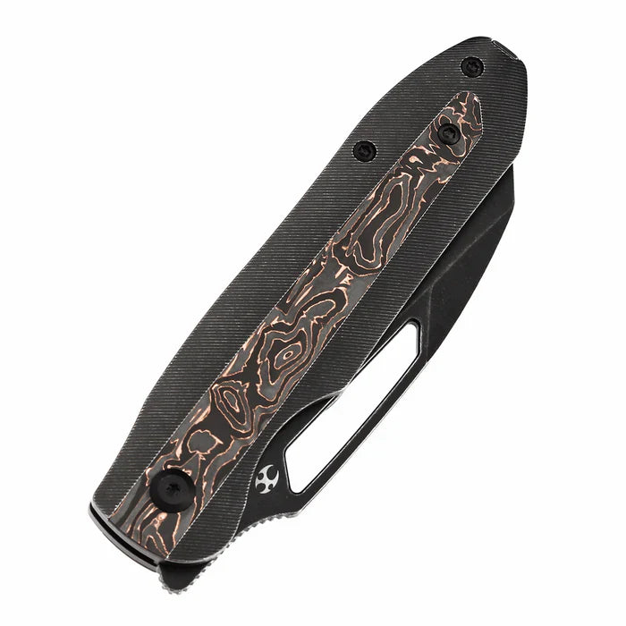 Thunderhead Blackwash CPM S35VN Blackwash Titanium with Copper Carbon Fiber Inlay
