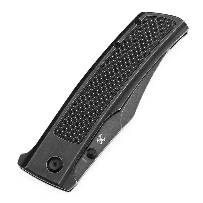 Bison Blackwash CPM S35VN Blackwash Titanium with Frag Pattern