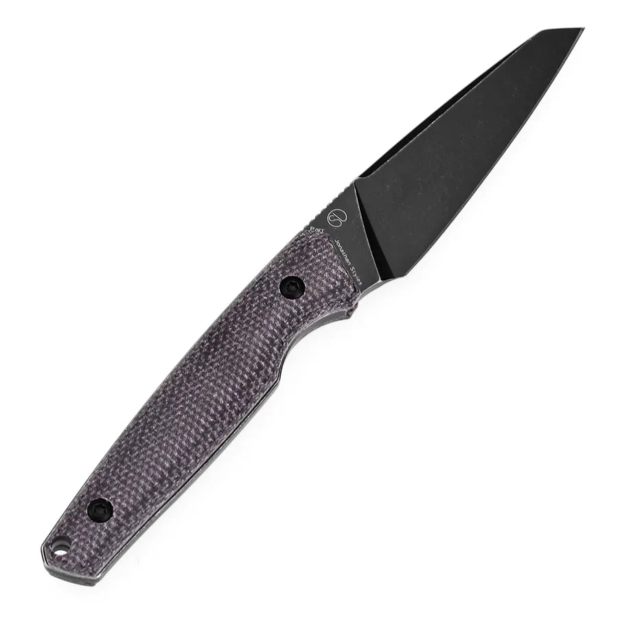 Tenable Parr G011B1 – 3.12" Blackwash CPM S35VN Drop Point Blade, Shred Carbon Fiber Handle, Liner Lock