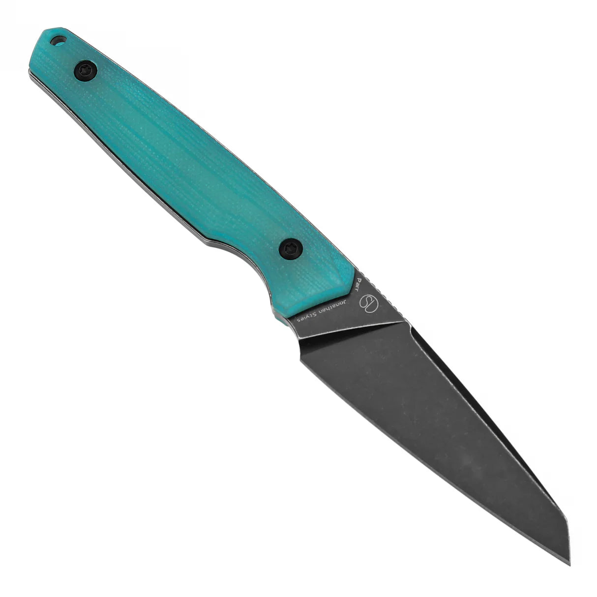 Tenable Parr G011B3 – 3.12" Reverse Tanto 14C28N Blade, Tiffany Blue G10 Handle, Kydex Sheath – Designed by Jonathan Styles