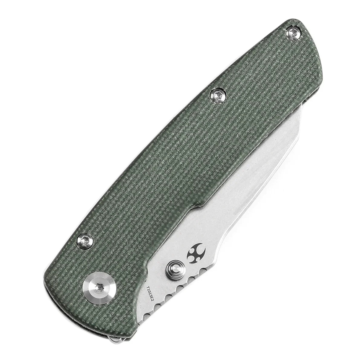 Kansept Main Street 3.36" 154CM Green Micarta T1015E2