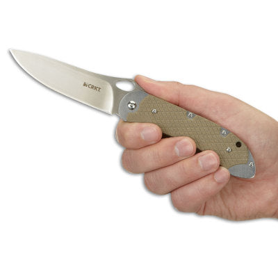 CRKT V.A.S.P. 7480 Plain Edge Steve Jernigan Designed Folding Knife (3.71 Inch Blade)