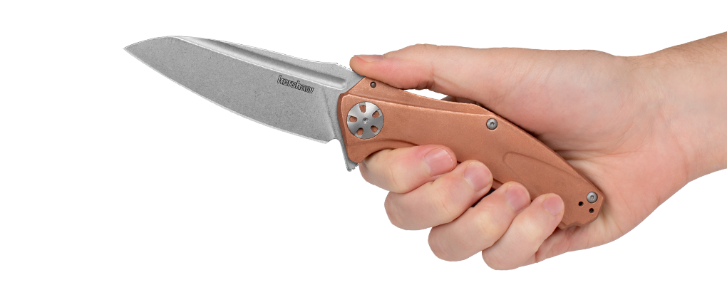 Kershaw 7008CU Copper Natrix XL Folding Knife 3.5" D2 Steel Blade