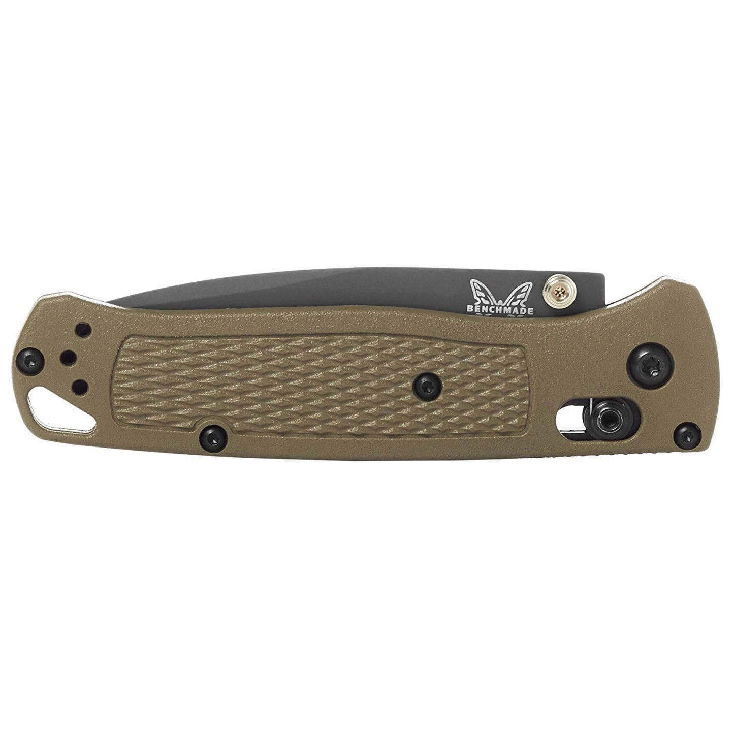 Benchmade Bugout 535GRY-1 closed view – Ranger Green Grivory handle