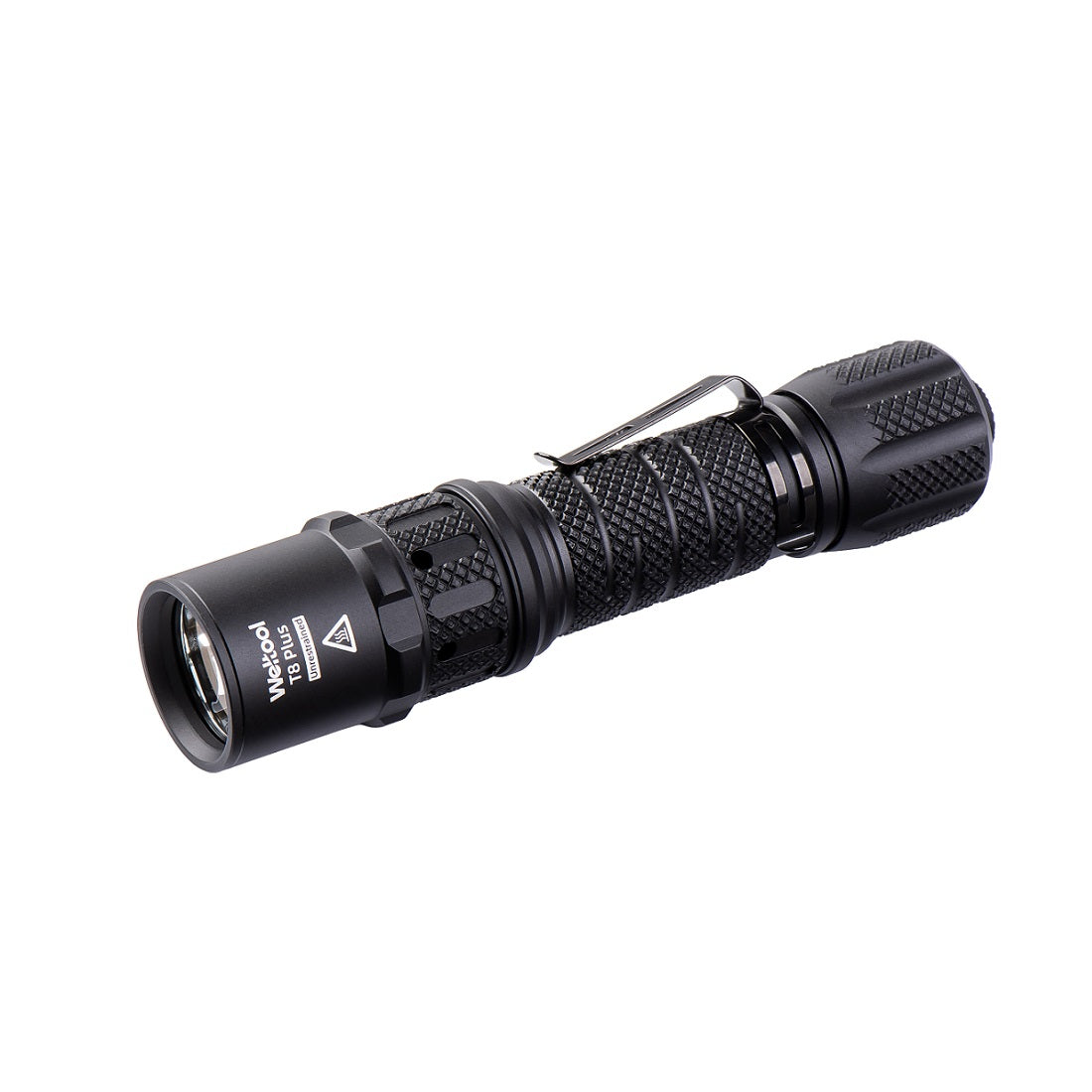 Weltool T8Plus (71236) 2,100 lumen 21700 tactical flashlight, front view