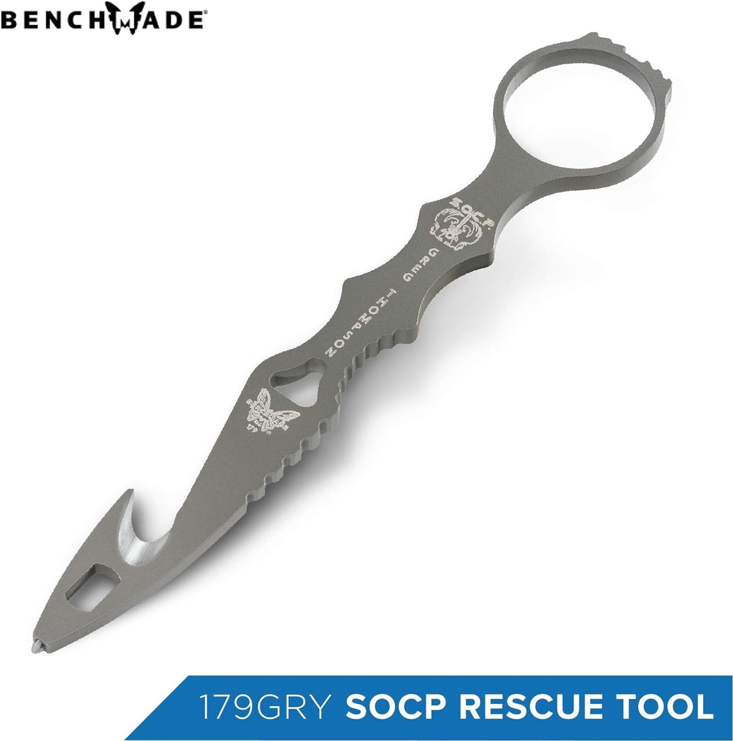 Benchmade SOCP 179GRY with molded MOLLE sheath and carbide glass breaker