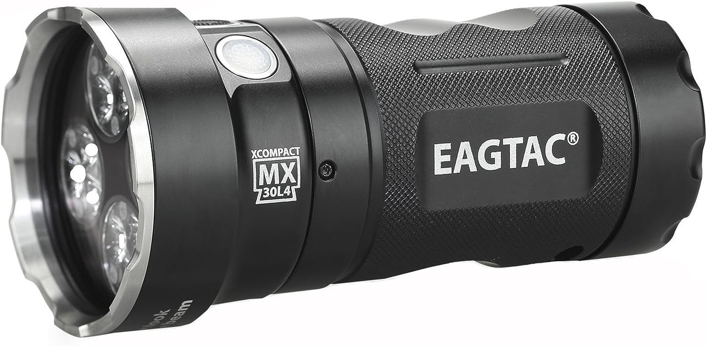 EagleTac MX30L4XC 4x 18650 / 8x CR123A 4000 Lumens CREE Nichia 219B NW LED Flashlight-No Kit