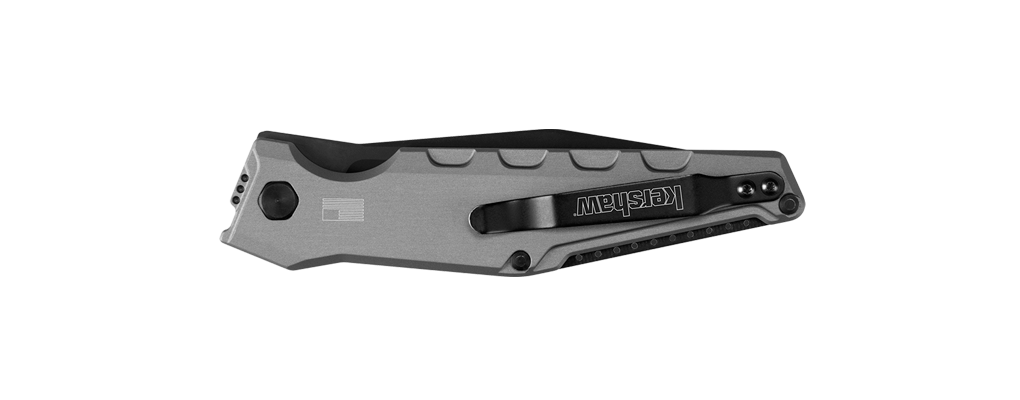 Kershaw Launch 7 7900GRYBLK Automatic Knife Gray Aluminum (3.75" DLC CPM 154)