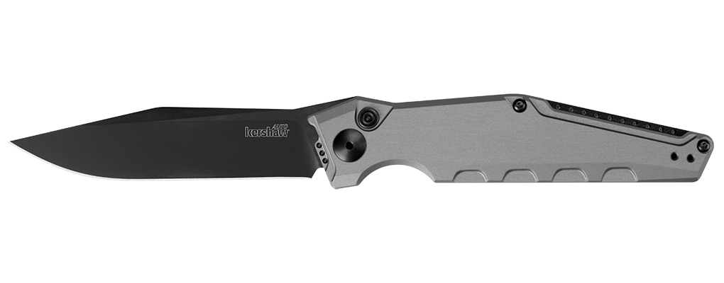 Kershaw Launch 7 7900GRYBLK Automatic Knife Gray Aluminum (3.75" DLC CPM 154)