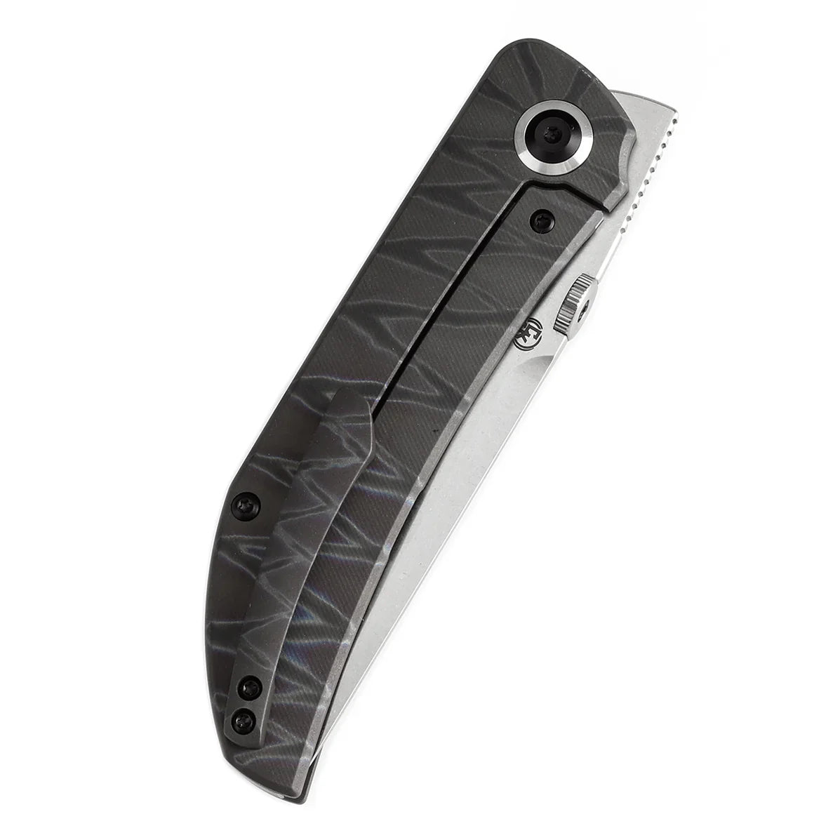 Kansept Tarkin 3.42" Satin 20CV Tiger Stripe Flamed Titanium K1078A6
