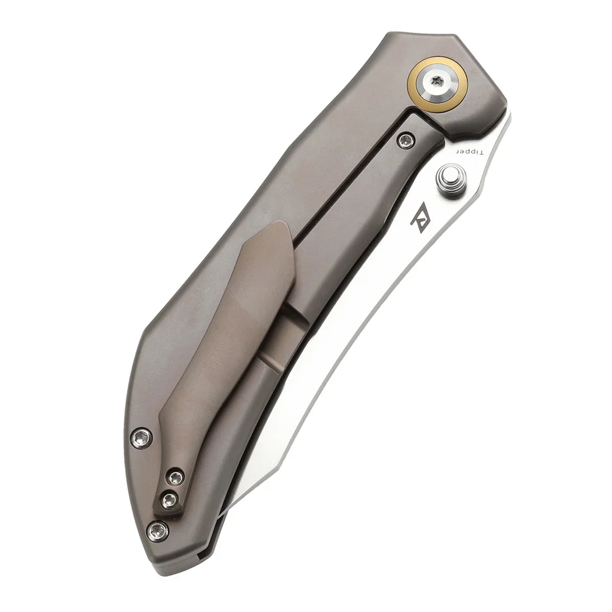 Kansept Tipper 3.38" CPM S35VN Bronze Anodized Titanium Plain Bronze K1079A2