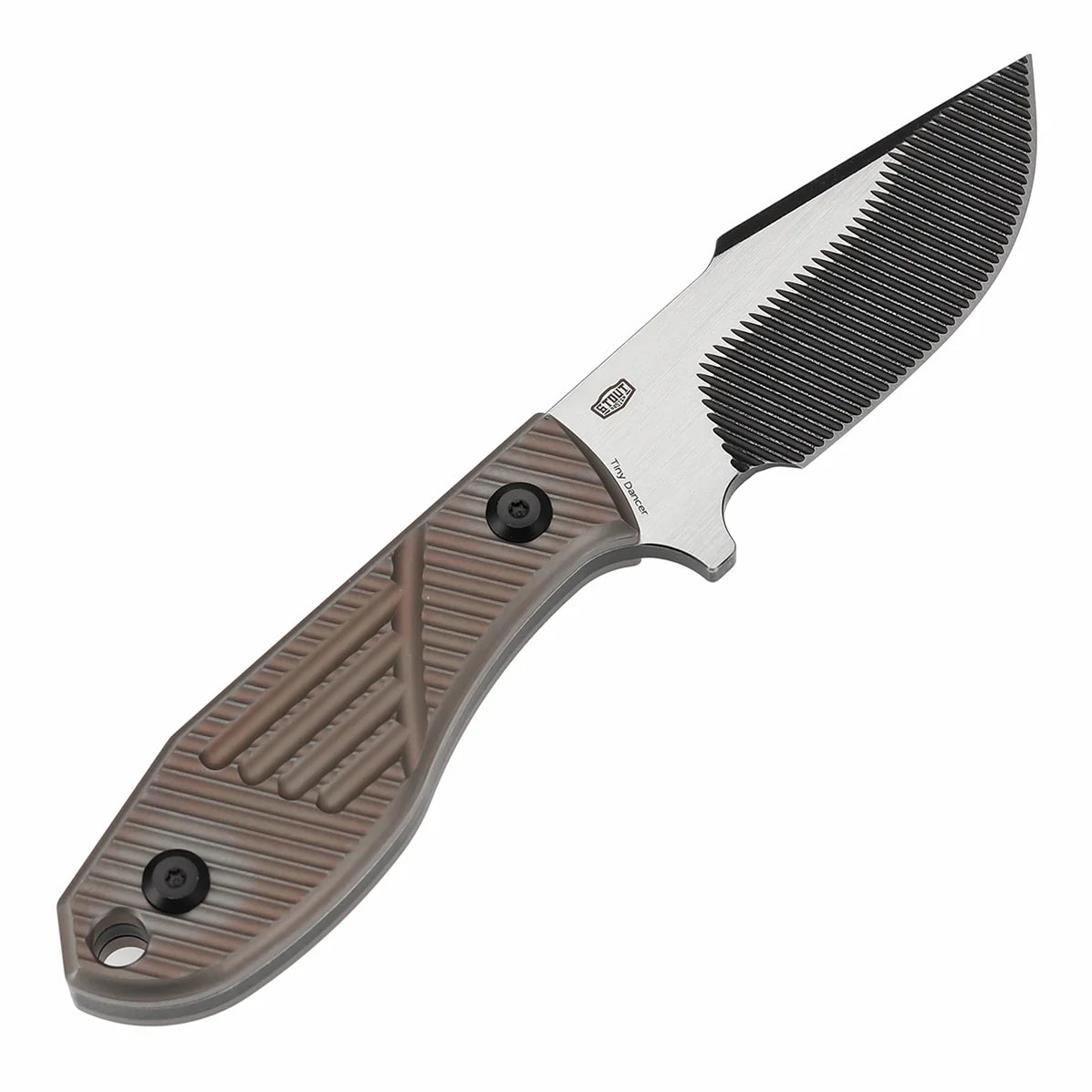 Kansept Tiny Dancer K014A2 – 3.17" CPM S35VN CNC-Milled Blade, Bronze Anodized Titanium CNC-Milled Handle, Fixed Blade by JB Stout