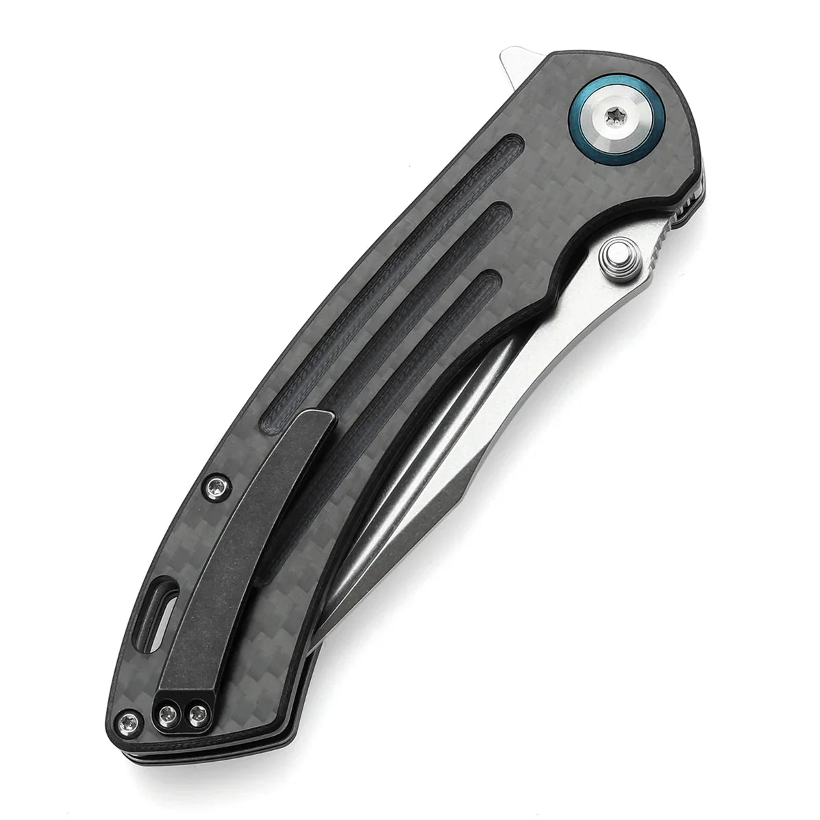 Kansept Pretatout 3.56" CPM S35VN Carbon Fiber,G10 Black K1032A5