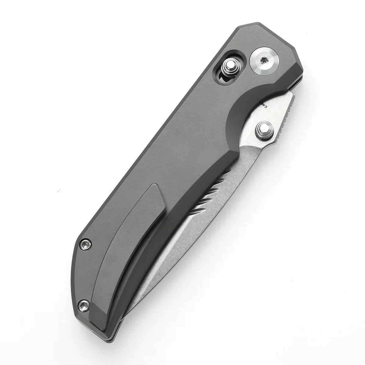 Kansept Eaglestrike 3.73" CPM S35VN Bead Blasted Titanium Plain K1095V3