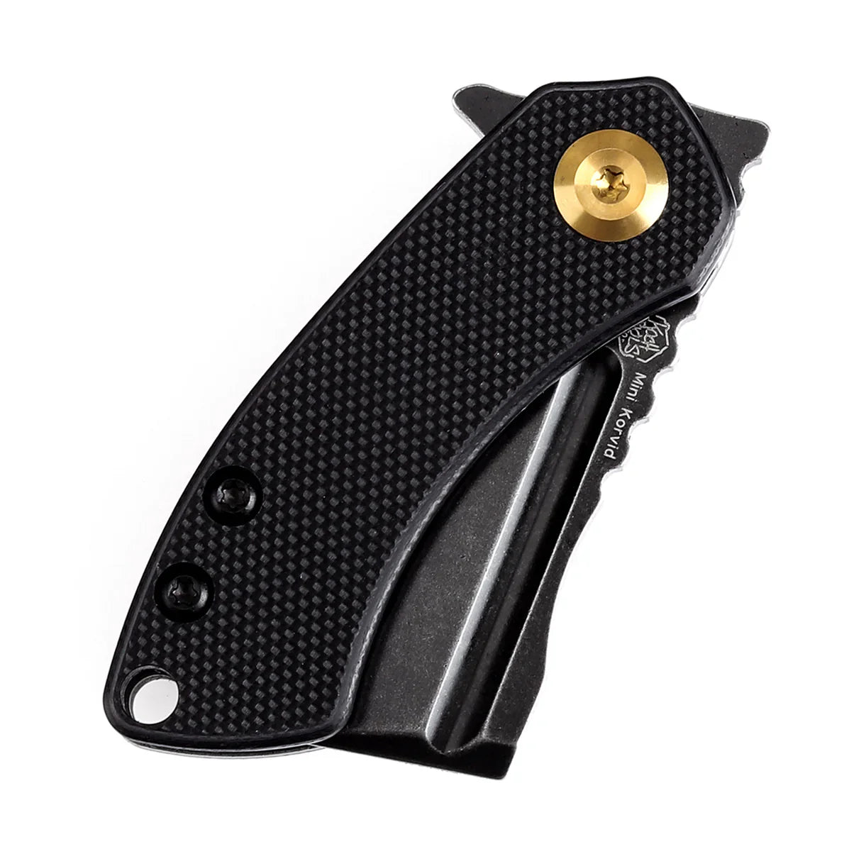 Kansept Mini Korvid 1.45" Black Stonewashed 154CM Black G10 T3030A11