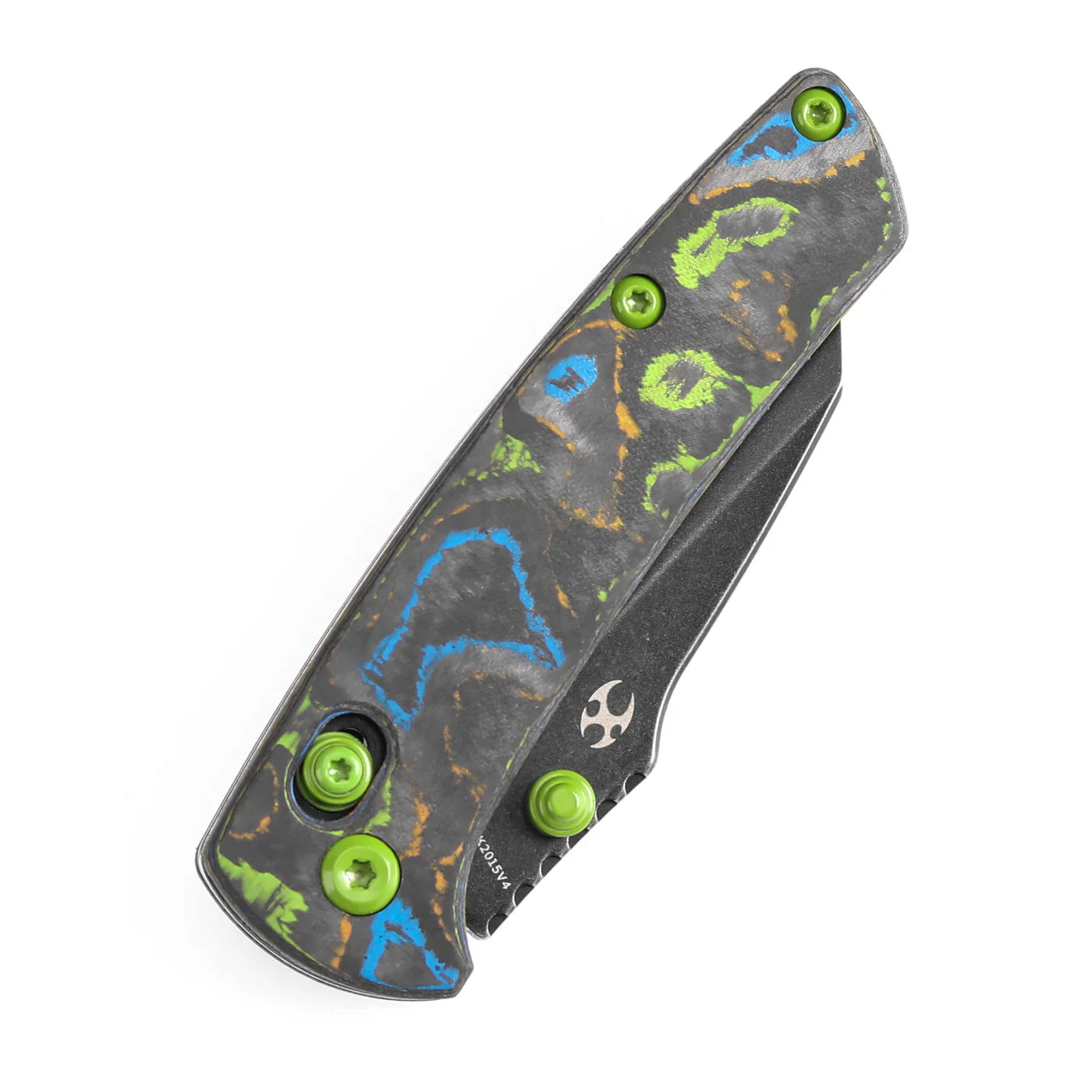 Kansept Little Main Street 2.26" CPM S35VN 80S Camo Carbon Fiber Green Gray K2015V4