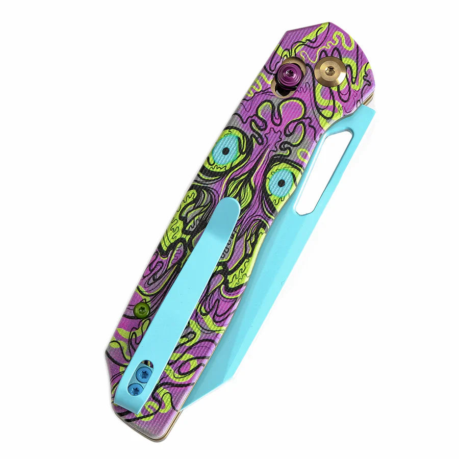 Tenable Shard 3.47" Blue Coated 14C28N Jade G10 with Purple Undead Print T1006V9