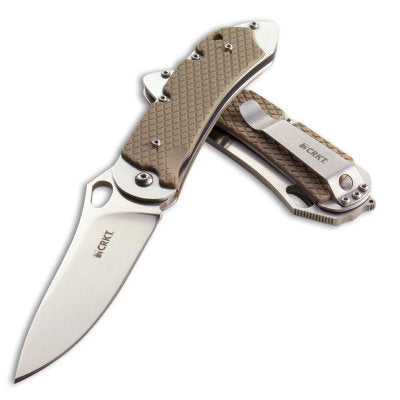 CRKT V.A.S.P. 7480 Plain Edge Steve Jernigan Designed Folding Knife (3.71 Inch Blade)