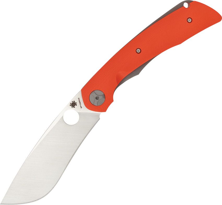 Spyderco Subvert Folding Knife 4.14 S30V Steel Blade Orange Titanium/G-10 Handles - C239GPOR