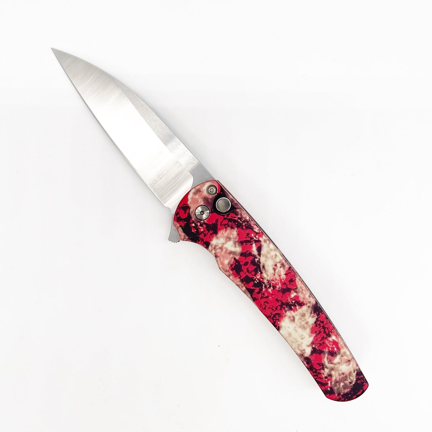 ProTech Knives 5300-CTC Malibu Magnacut Wharncliffe Blade Crimson Tiger Camo Handles
