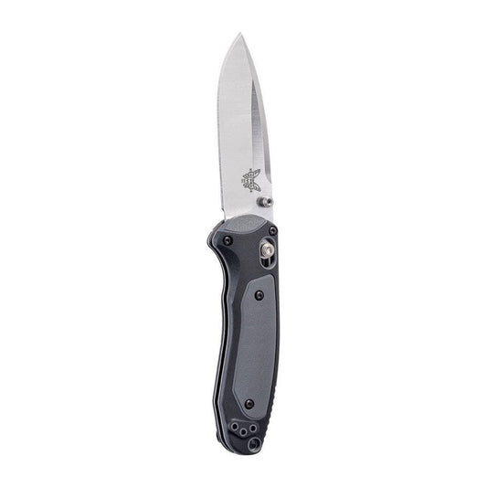Benchmade Mini Boost 595 BEN-595 front view - 3.11 inch satin CPM-S30V drop point assisted opening folding knife