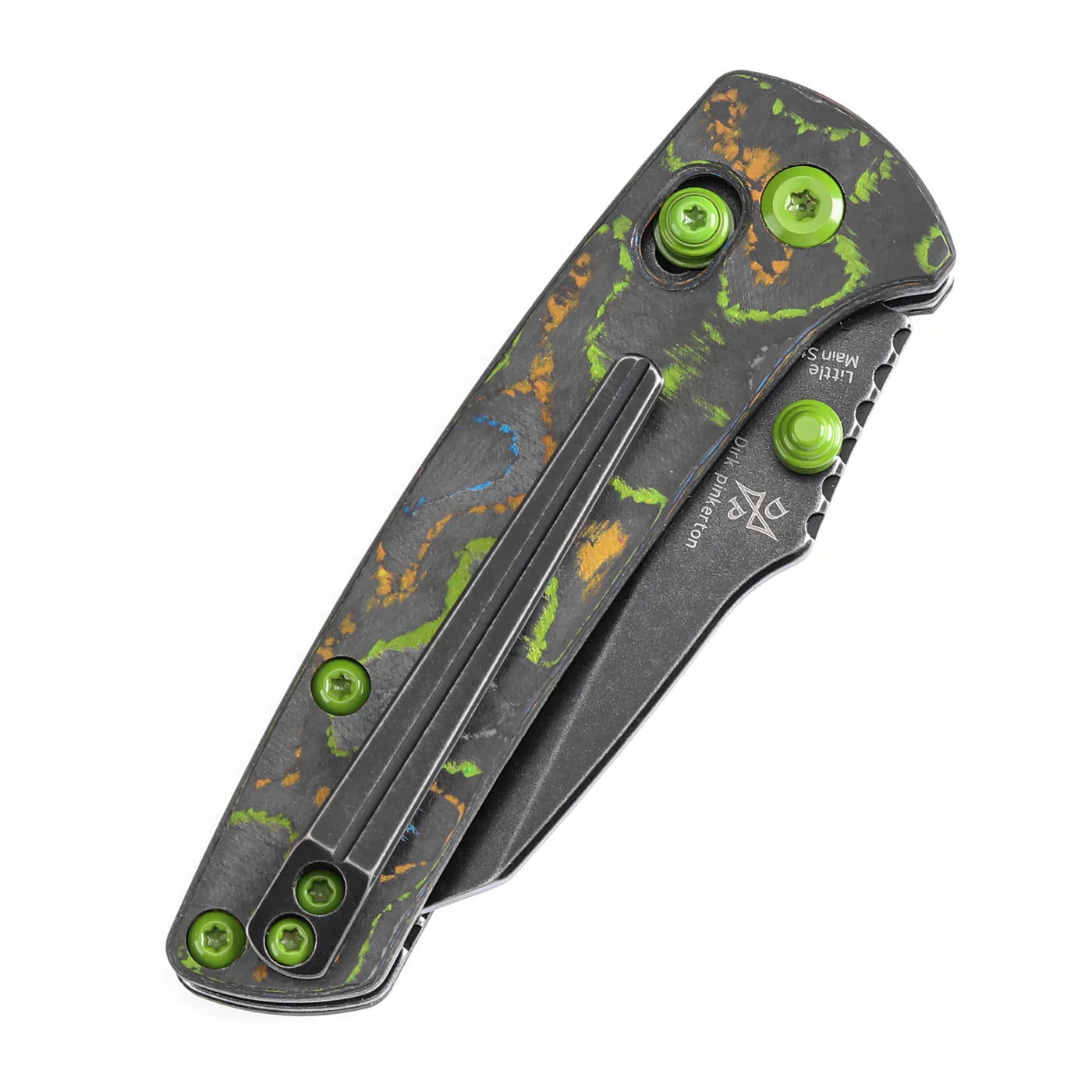 Kansept Little Main Street 2.26" CPM S35VN 80S Camo Carbon Fiber Green Gray K2015V4