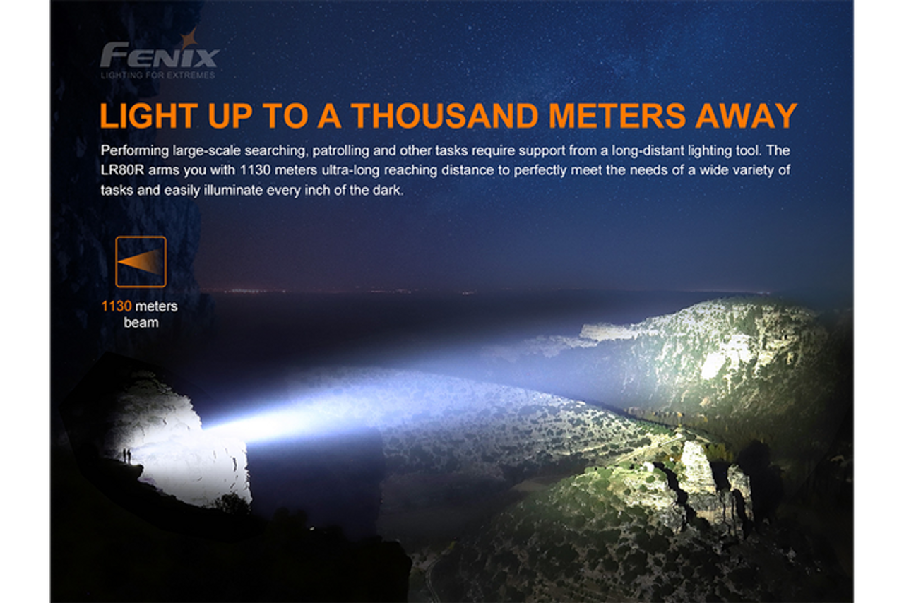 Fenix LR80R 18000 Lumen Rechargeable Searchlight