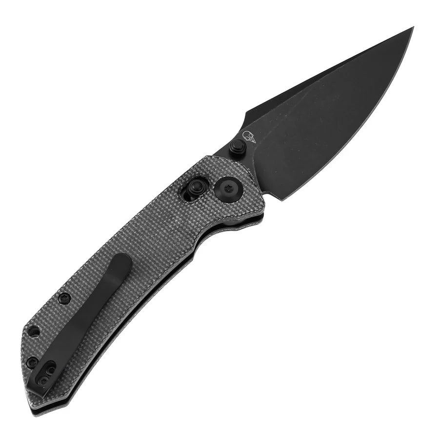 Tenable Fenrir T1034V3 – Black Micarta, 3.48" Blackwashed Nitro-V Blade, Sparrow Knife Co. Design