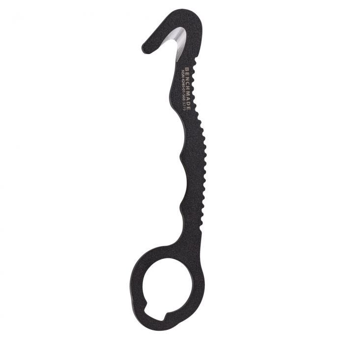 Benchmade 8 BLKW safety cutter blunt N680 rescue hook detail