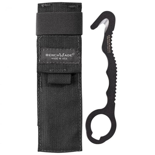 Benchmade 8 BLKW safety cutter with sheath – blunt N680 rescue strap and seatbelt cutter