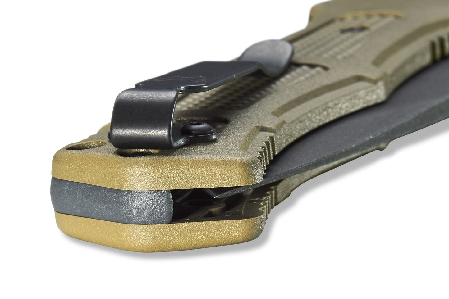 Benchmade Claymore 9070SBK-1 – 3.60″ CPM-D2 Cobalt Black Serrated Drop-Point Automatic Knife, Black Grivory