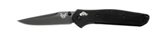 Benchmade Osborne 943BK black anodized aluminum handle detail