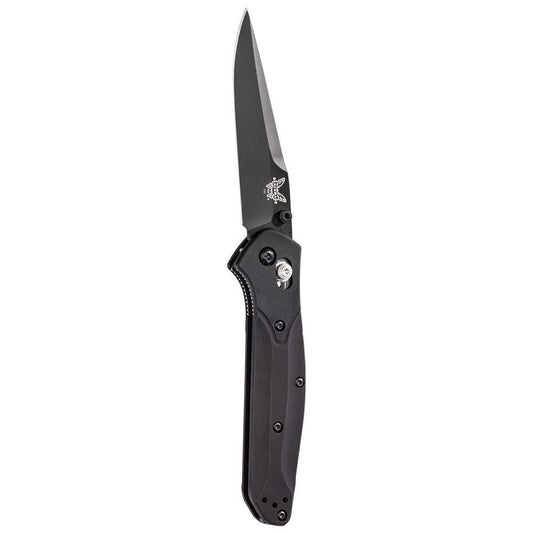 Benchmade Osborne 943BK front view – 3.40″ black CPM-S30V clip point folding knife