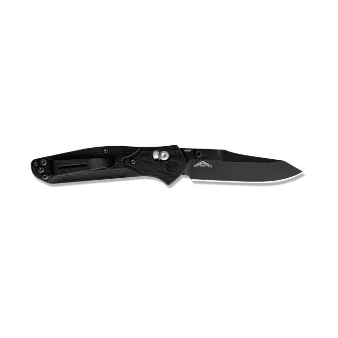 Benchmade Mini Osborne 945BK-1 closed view showing black G10 handle
