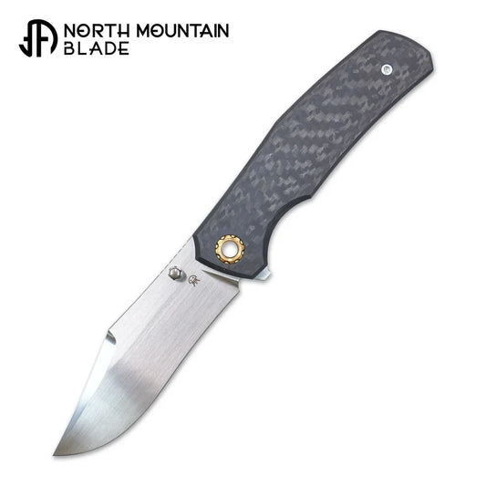North Mountain Blade Jellyfish-4thGen-Black front view folding knife