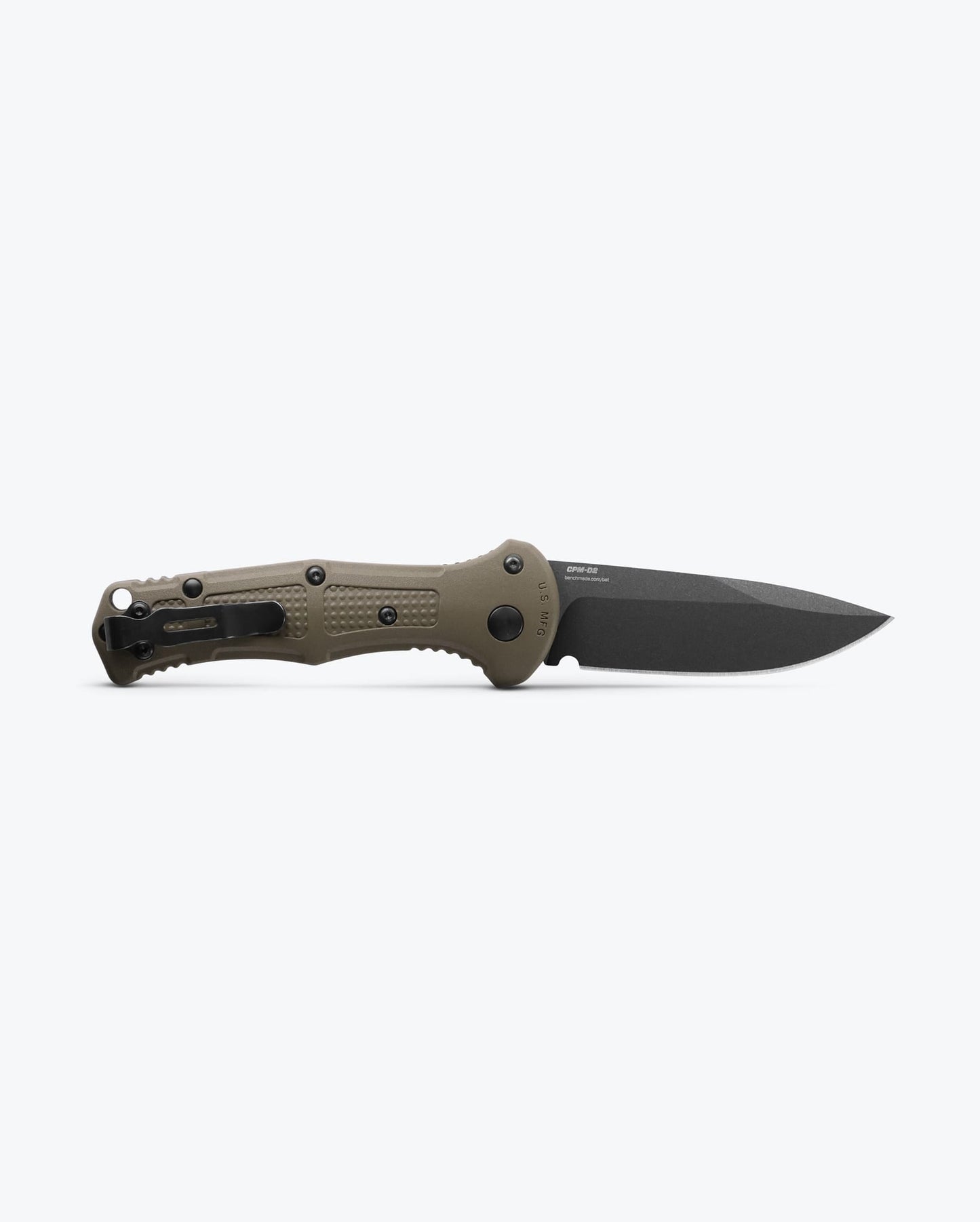 Benchmade Mini Claymore 9570BK-1 Ranger Green Grivory handle detail