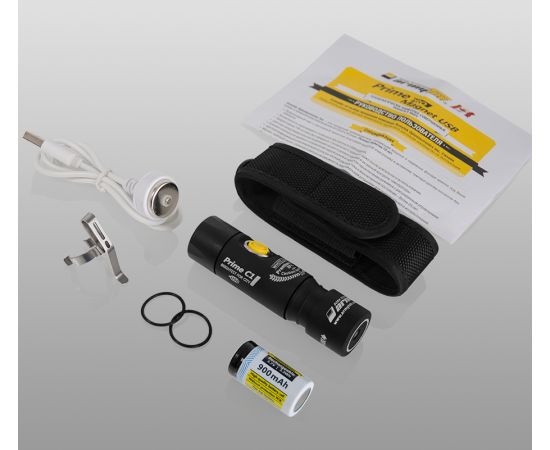 Armytek Prime C1 Magnet USB+18350 / XP-L Warm / 900 lm / TIR 20Â°:80Â° / 1x18350 or 1xRCR123