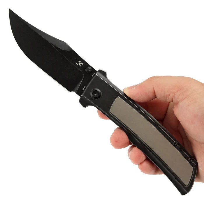 Bison Blackwash CPM S35VN Blackwash Titanium