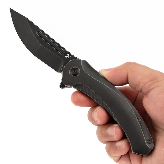 Hira Blackwash CPM S35VN Blackwash Titanium