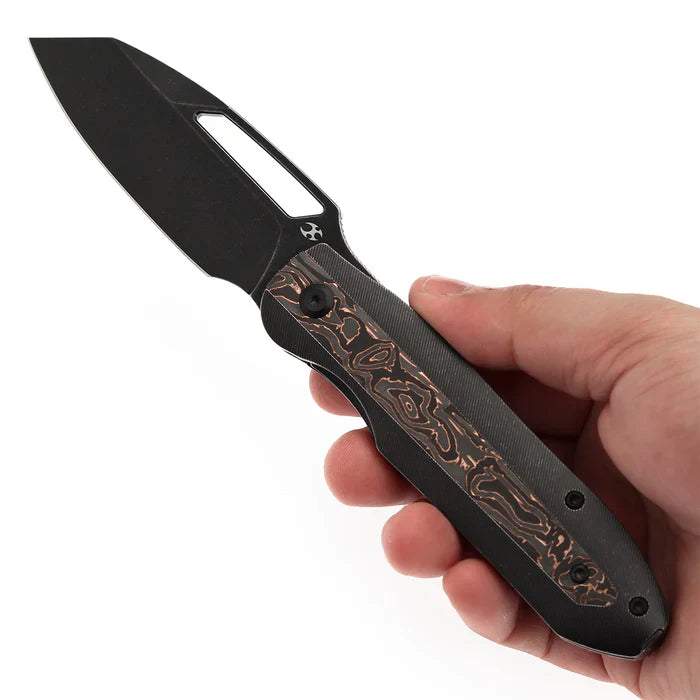 Thunderhead Blackwash CPM S35VN Blackwash Titanium with Copper Carbon Fiber Inlay