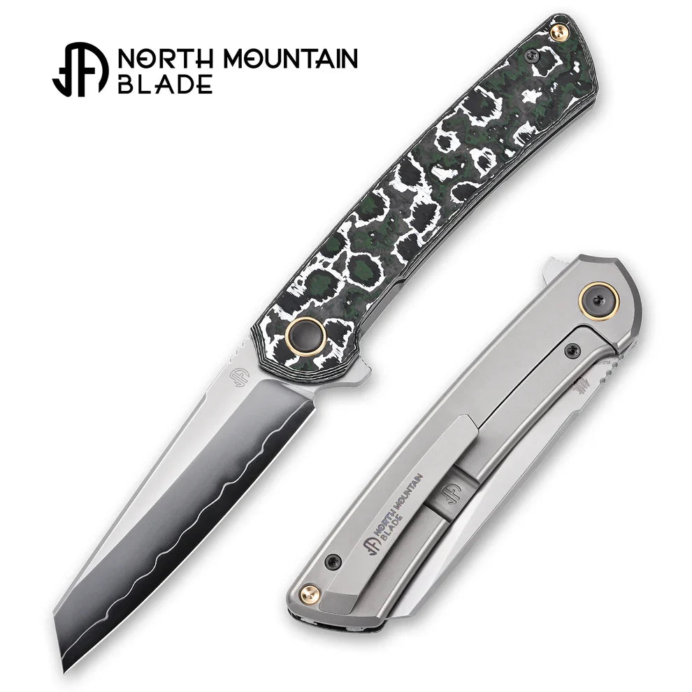 North Mountain Blade 2505S05 front view folding knife sheepsfoot blade
